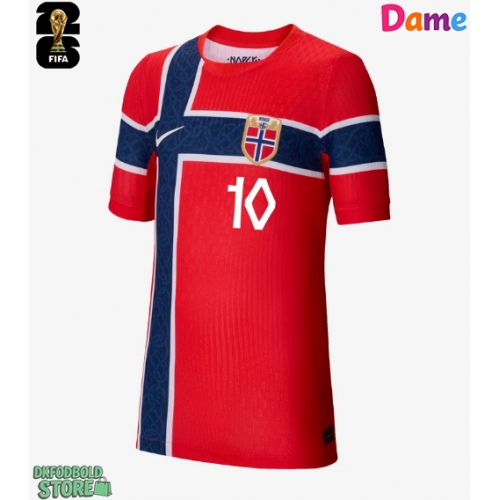 Norge Martin Odegaard #10 Replika Hjemmebanetrøje Dame VM 2026 Kortærmet